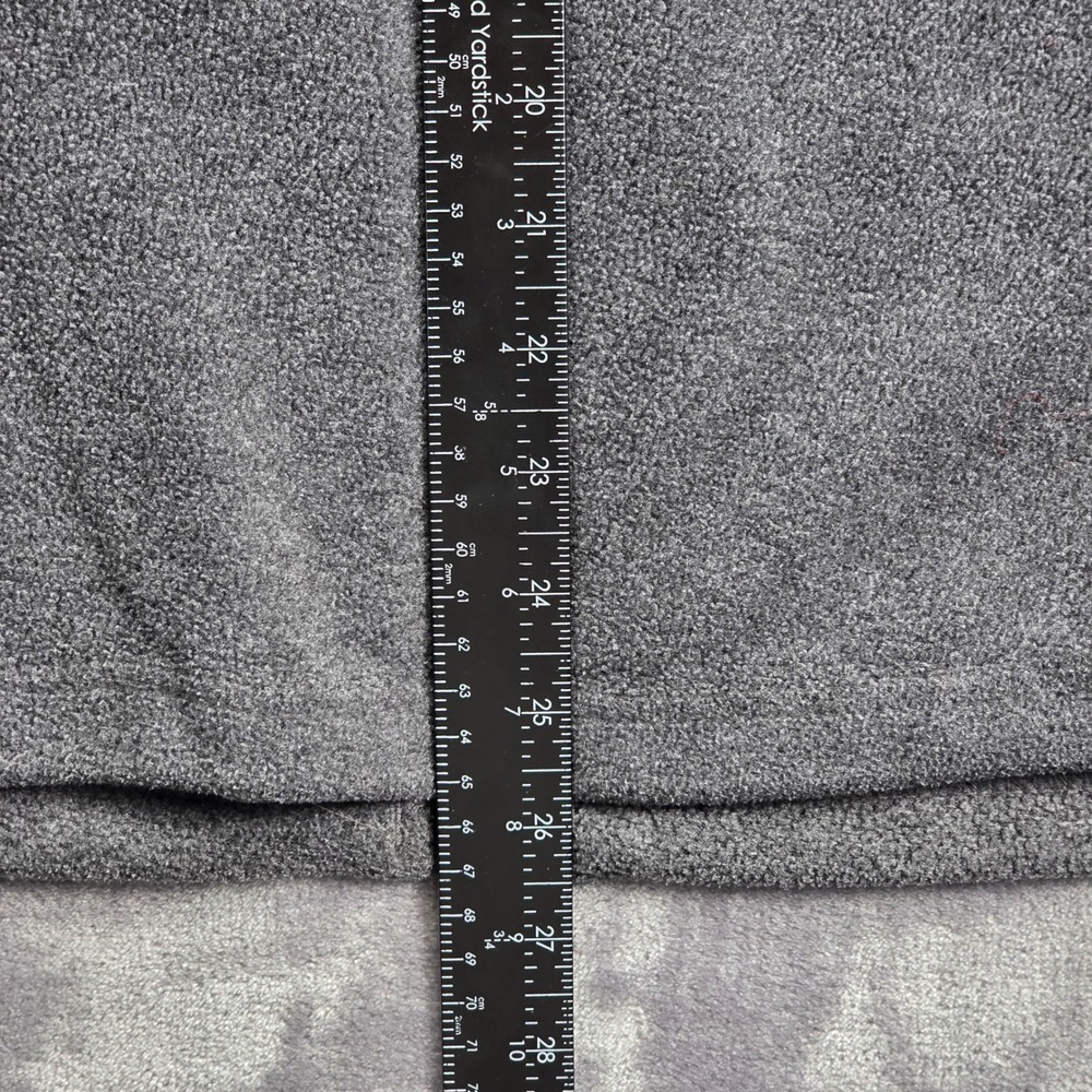 Columbia Fleece Jacket Mens XL Gray Full Zip Mock Neck Raglan Outdoor Layer - Picture 7 of 8